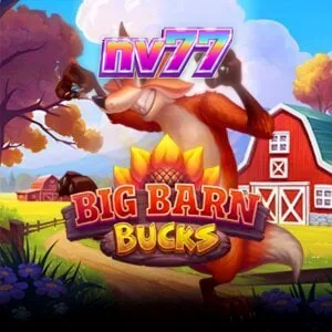 Tampilan visual slot Big Barn Bucks dengan tema peternakan yang ceria